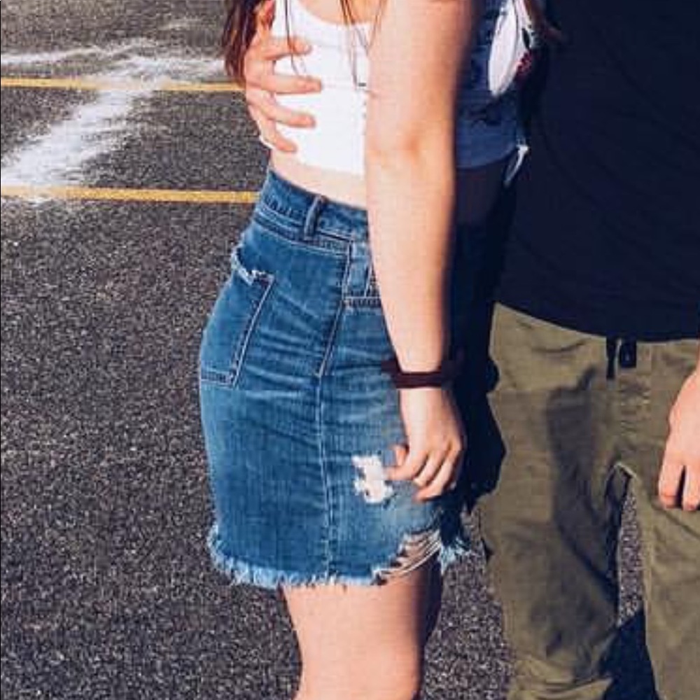 Denim skirt